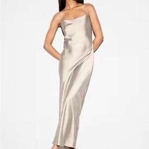 Elegant Champagne Slip Dress